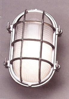 CCLBBO-5 Brass Oval Wall Bulkhead Light